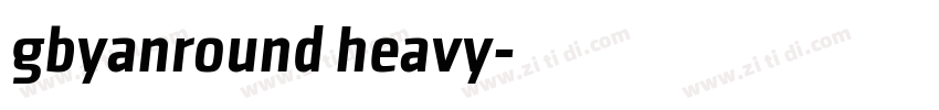 gbyanround heavy字体转换